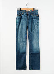Jeans coupe droite stretch taille basse bleu TIFFOSI femme