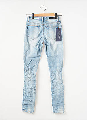 Jeans skinny effet usé délavé taille basse bleu TIFFOSI femme