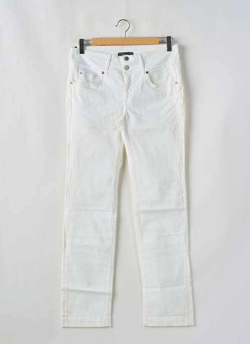 Jeans coupe droite blanc TIFFOSI pour femme