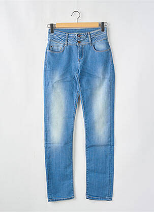 Jeans coupe slim stretch taille haute bleu TIFFOSI femme