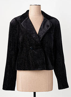 Blazer poignets boutonnés noir ICHI femme