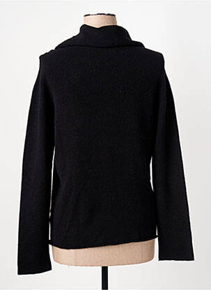 Pull col roulé coupe cintrée manches longues noir CARTA LIBERA femme