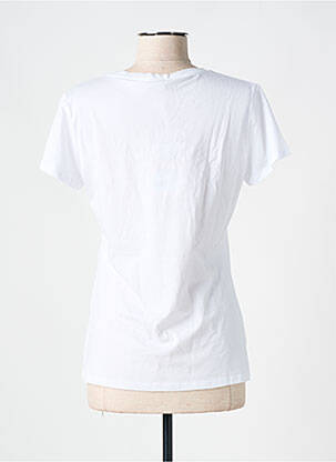 T-shirt coupe cintrée manches courtes blanc LIU JO femme