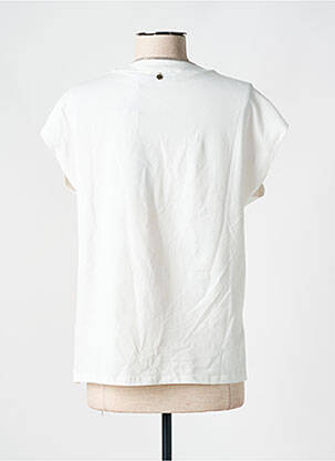 T-shirt coupe droite manches courtes blanc LOLA CASADEMUNT femme