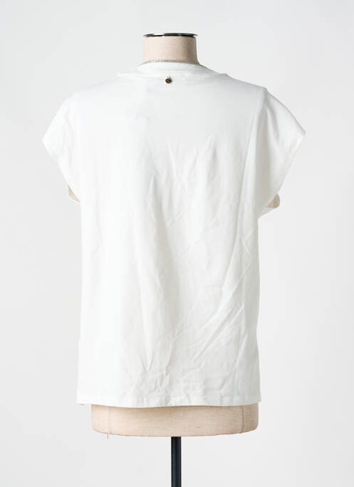 T-shirt coupe droite manches courtes blanc LOLA CASADEMUNT femme