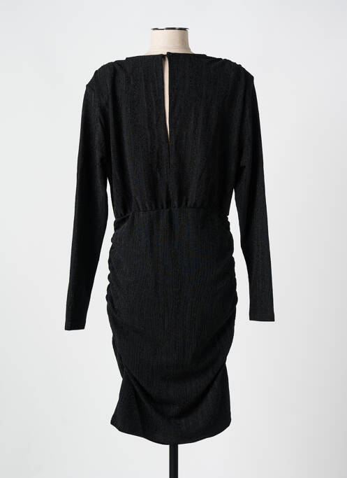 Robe mi-longue noir ICHI pour femme
