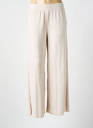 Pantalon large taille normale taille normale beige SOYACONCEPT femme