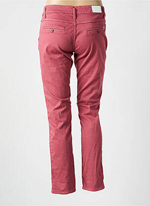 Pantalon chino taille basse taille basse rose PLEASE femme