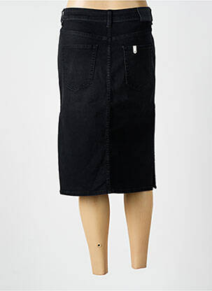 Jupe mi-longue coupe droite noir LUI JO femme