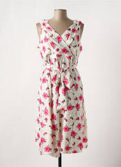 Robe mi-longue blanc LOOKING GLAM pour femme seconde vue