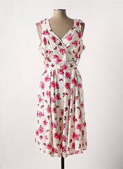 Robe mi-longue blanc LOOKING GLAM pour femme seconde vue