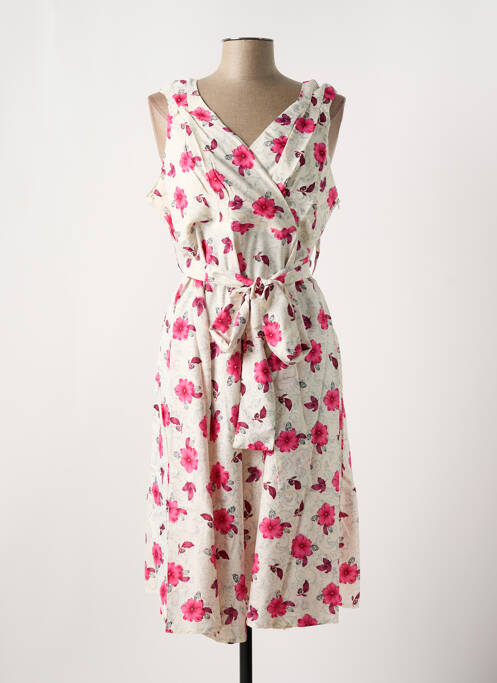 Robe mi-longue blanc LOOKING GLAM pour femme