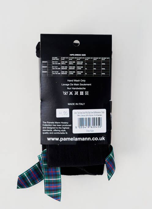 Chaussettes noir PAMELA MANN pour femme