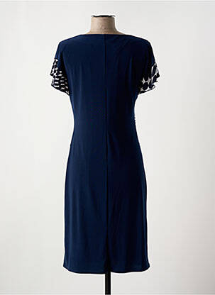 Robe courte manches courtes manches courtes bleu GEVANA femme