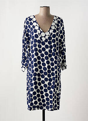 Tunique manches longues col v bleu RINGELLA femme