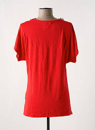 T-shirt col v manches courtes rouge TAGORE femme