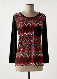 T-shirt manches longues manches longues noir NIKI PARIS femme