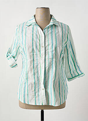 Chemisier manches courtes manches courtes bleu HALOGENE femme