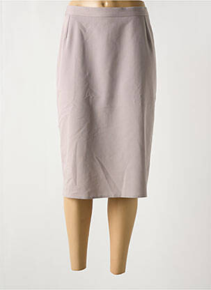 Jupe mi-longue taille normale gris NIKI PARIS femme