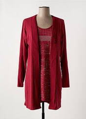 Pull tunique rouge GRIFFON pour femme seconde vue