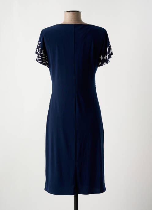 Robe courte manches courtes manches courtes bleu GEVANA femme