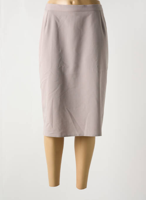 Jupe mi-longue taille normale gris NIKI PARIS femme