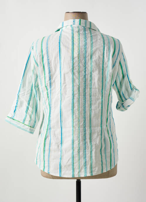 Chemisier manches courtes manches courtes bleu HALOGENE femme