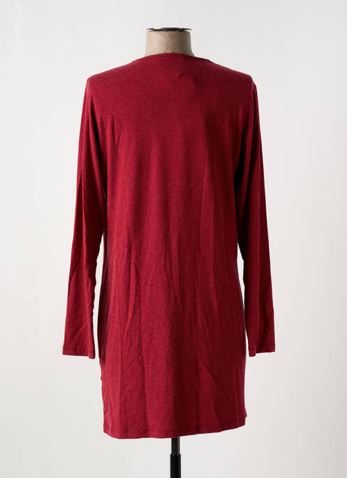 Pull tunique rouge GRIFFON femme
