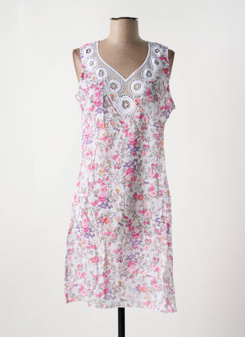 Robe mi-longue blanc LA PLUS BELLE pour femme