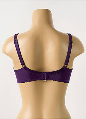 Soutien-gorge effet matière satinée haut soutien-gorge emboitant violet BARBARA femme