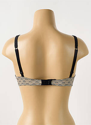 Soutien-gorge effet matière satinée haut soutien-gorge moulé noir BARBARA femme