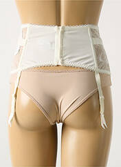 Guêpière/Porte-jarretelle blanc BARBARA pour femme seconde vue