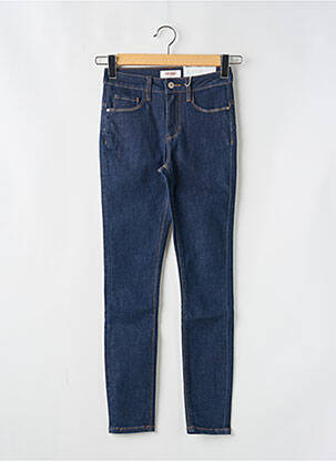 Jeans coupe slim tissage brut taille normale bleu ORAIJE femme