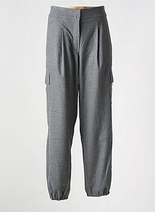 Pantalon cargo taille haute taille haute gris BETTY BARCLAY femme