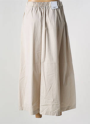 Jupe longue taille haute beige EAST DRIVE femme