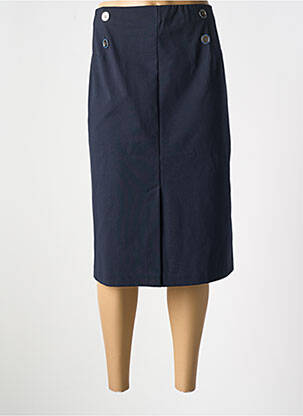 Jupe mi-longue stretch bleu EAST DRIVE femme