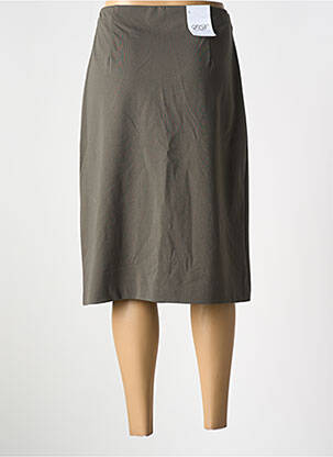 Jupe mi-longue stretch vert EAST DRIVE femme