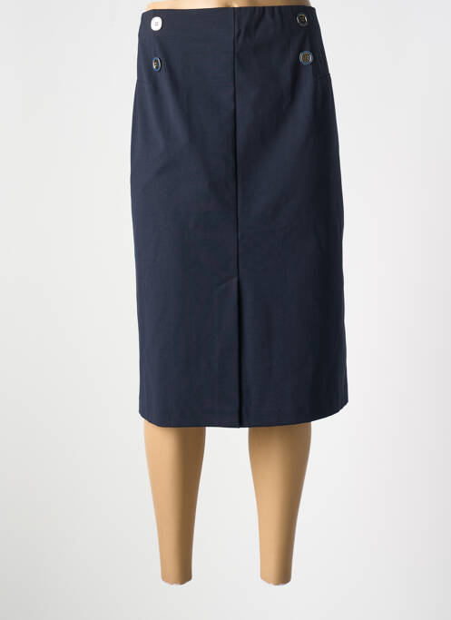 Jupe mi-longue bleu EAST DRIVE pour femme