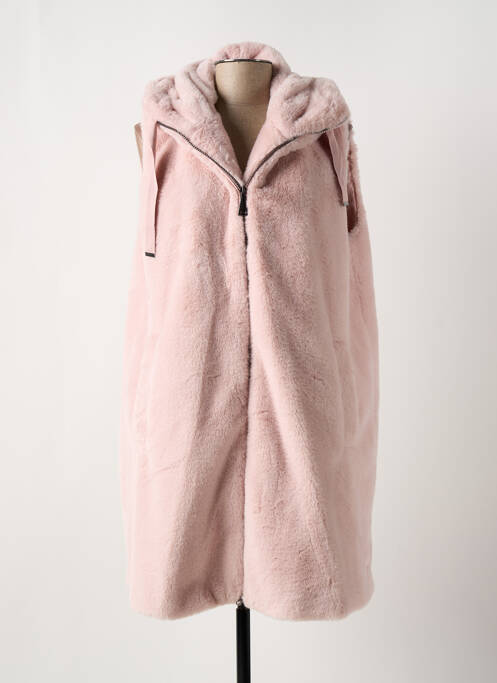 Manteau long rose BETTY BARCLAY pour femme