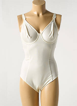 Body lingerie effet matière satinée blanc CHANTELLE femme