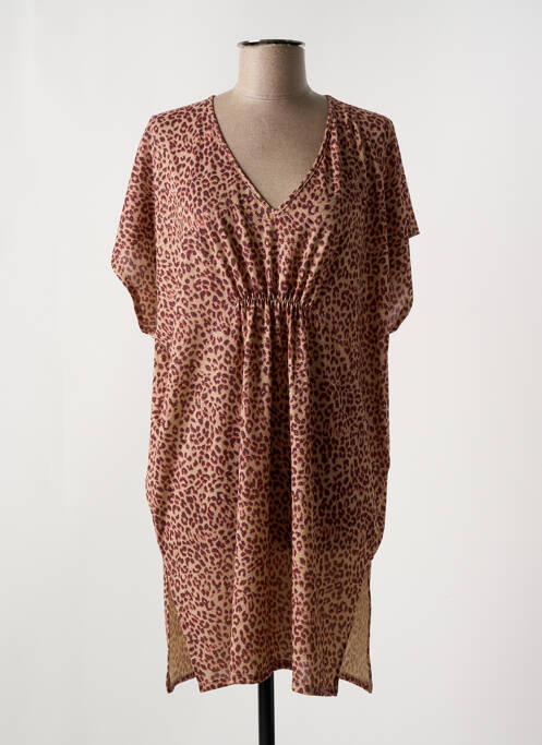 Robe de plage marron LE CHAT pour femme