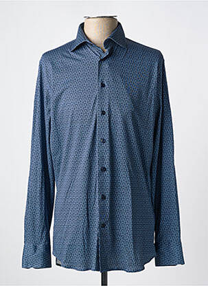 Chemise manches longues manches longues bleu M homme