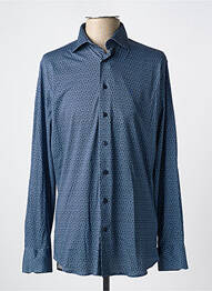 Chemise manches longues imprimé fantaisie bleu M homme