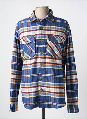 Chemise manches longues imprimé fantaisie bleu FAGUO homme