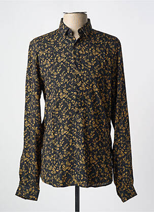 Chemise manches longues imprimé fantaisie noir IKKS homme