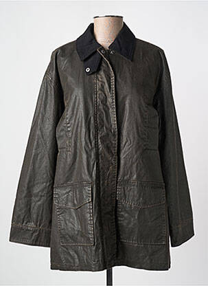 Trench fermeture zippée sous rabat pressionné sans capuche noir OBJECT homme