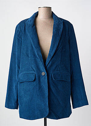 Blazer coupe cintrée bleu B.YOUNG femme