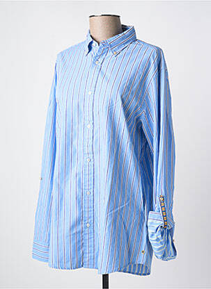 Chemisier coupe cintrée manches longues bleu SCOTCH & SODA femme