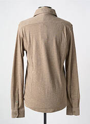 Chemise manches longues beige DSTREZZED pour homme seconde vue