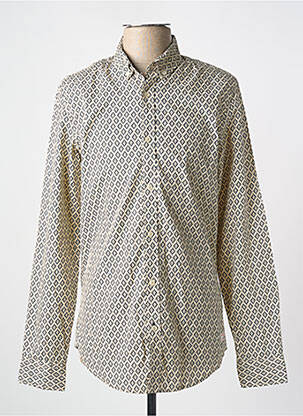 Chemise manches longues beige SCOTCH & SODA pour homme